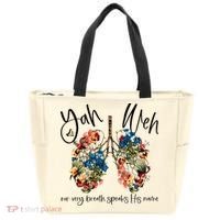 Our Very Breath Speaks His Name YHWH Christian Religious Tote Bag thumb 0