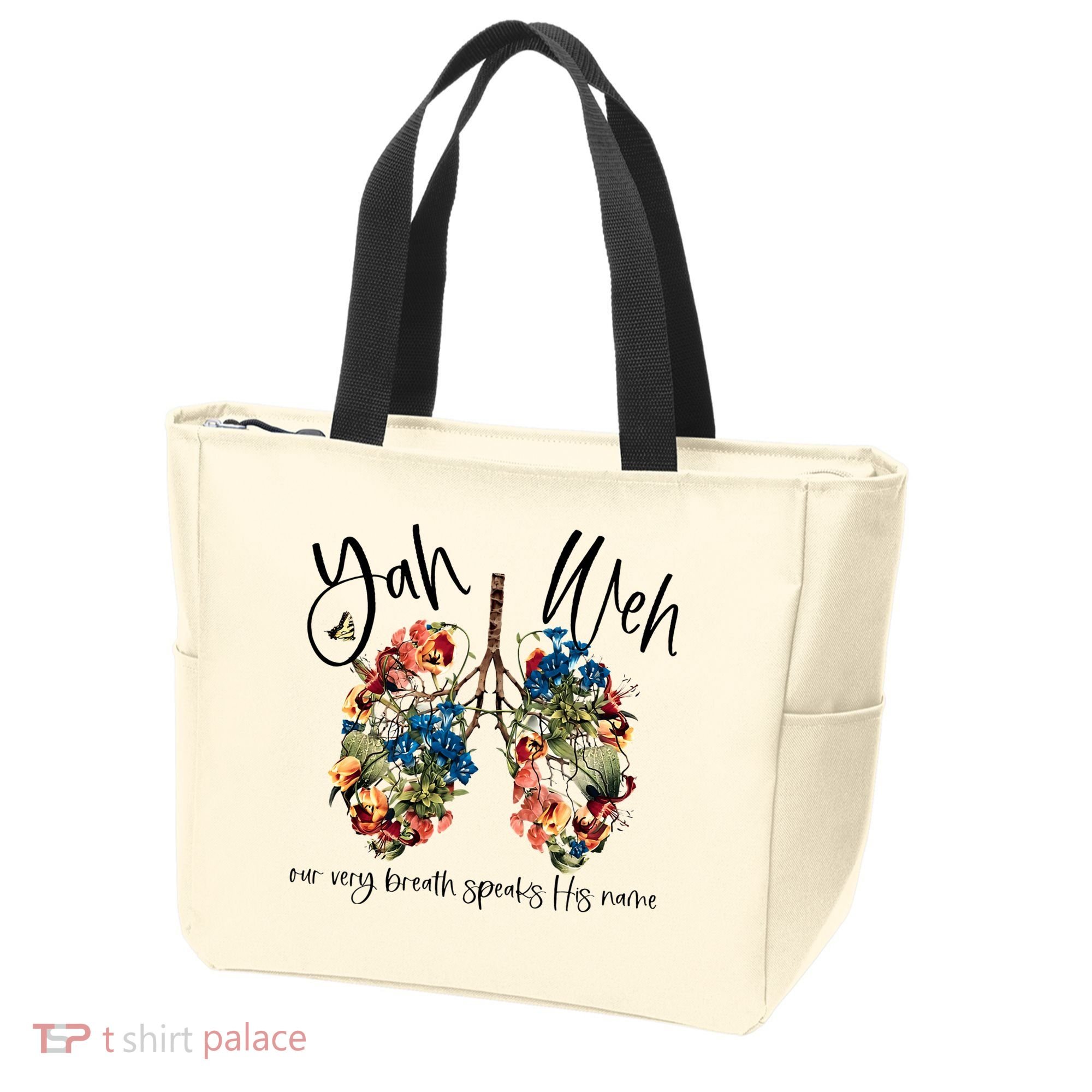 Our Very Breath Speaks His Name YHWH Christian Religious Tote Bag