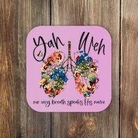 Our Very Breath Speaks His Name YHWH Christian Religious Coaster thumb 0