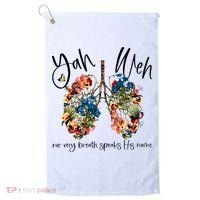 Our Very Breath Speaks His Name YHWH Christian Religious Golf Towel thumb 0