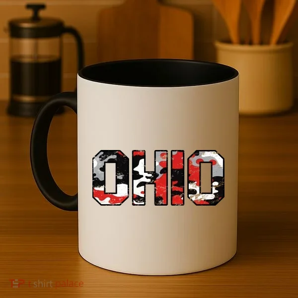 Ohio Vintage Camouflage Coffee Mug