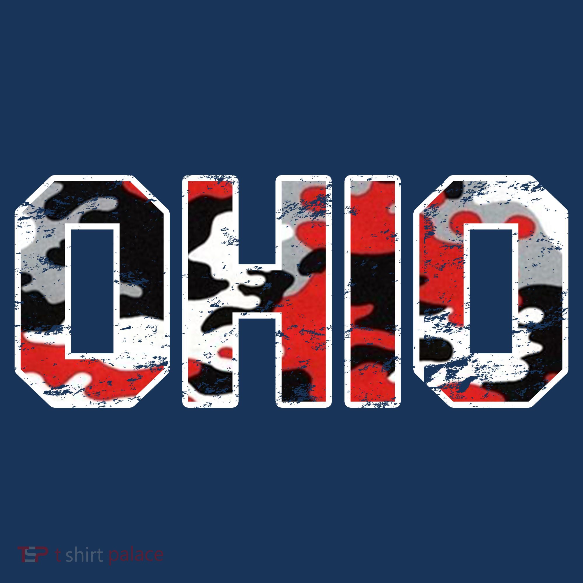 Ohio Vintage Camouflage T-Shirt