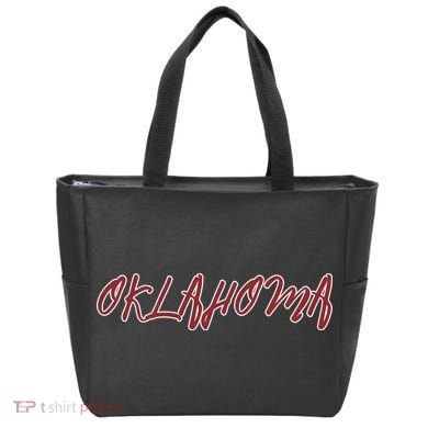 Oklahoma Vintage Cursive College Tote Bag