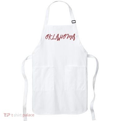 Oklahoma Vintage Cursive College Apron