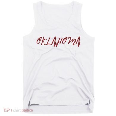 Oklahoma Vintage Cursive College Tank Top