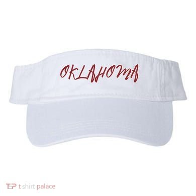 Oklahoma Vintage Cursive College Visor