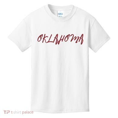 Oklahoma Vintage Cursive College Kids T-Shirt