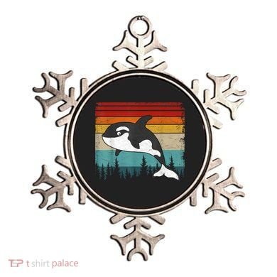 Orca Vintage Distressed Retro Style Cool Orca Ornament