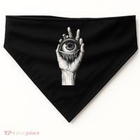 Obscure Visions Goth Alt Macabre Creepy USA-Made Doggie Bandana thumb 0