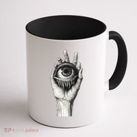 Obscure Visions Goth Alt Macabre Creepy Coffee Mug thumb 1