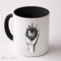 Obscure Visions Goth Alt Macabre Creepy Coffee Mug thumb 0
