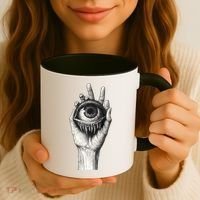 Obscure Visions Goth Alt Macabre Creepy Coffee Mug thumb 3