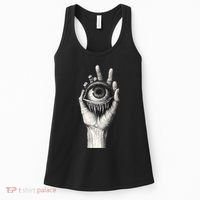 Obscure Visions Goth Alt Macabre Creepy Women's Tank Top thumb 0