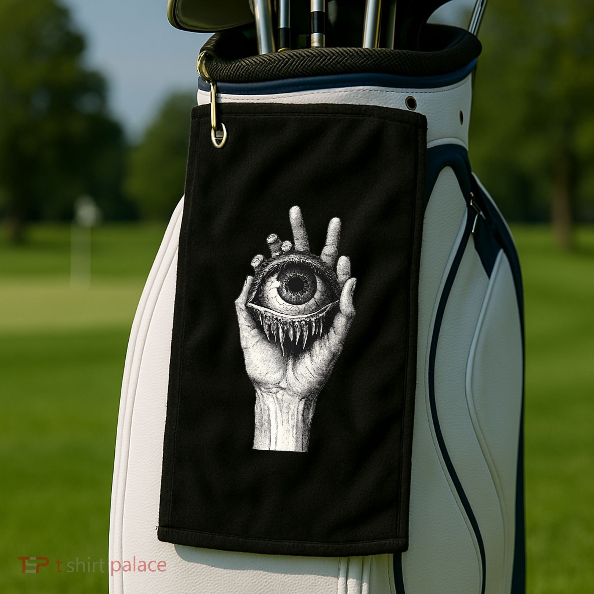 Obscure Visions Goth Alt Macabre Creepy Golf Towel