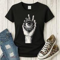 Obscure Visions Goth Alt Macabre Creepy Women's T-Shirt thumb 3