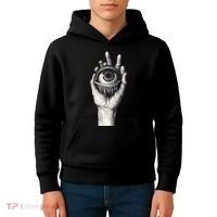 Obscure Visions Goth Alt Macabre Creepy Kids Hoodie thumb 4