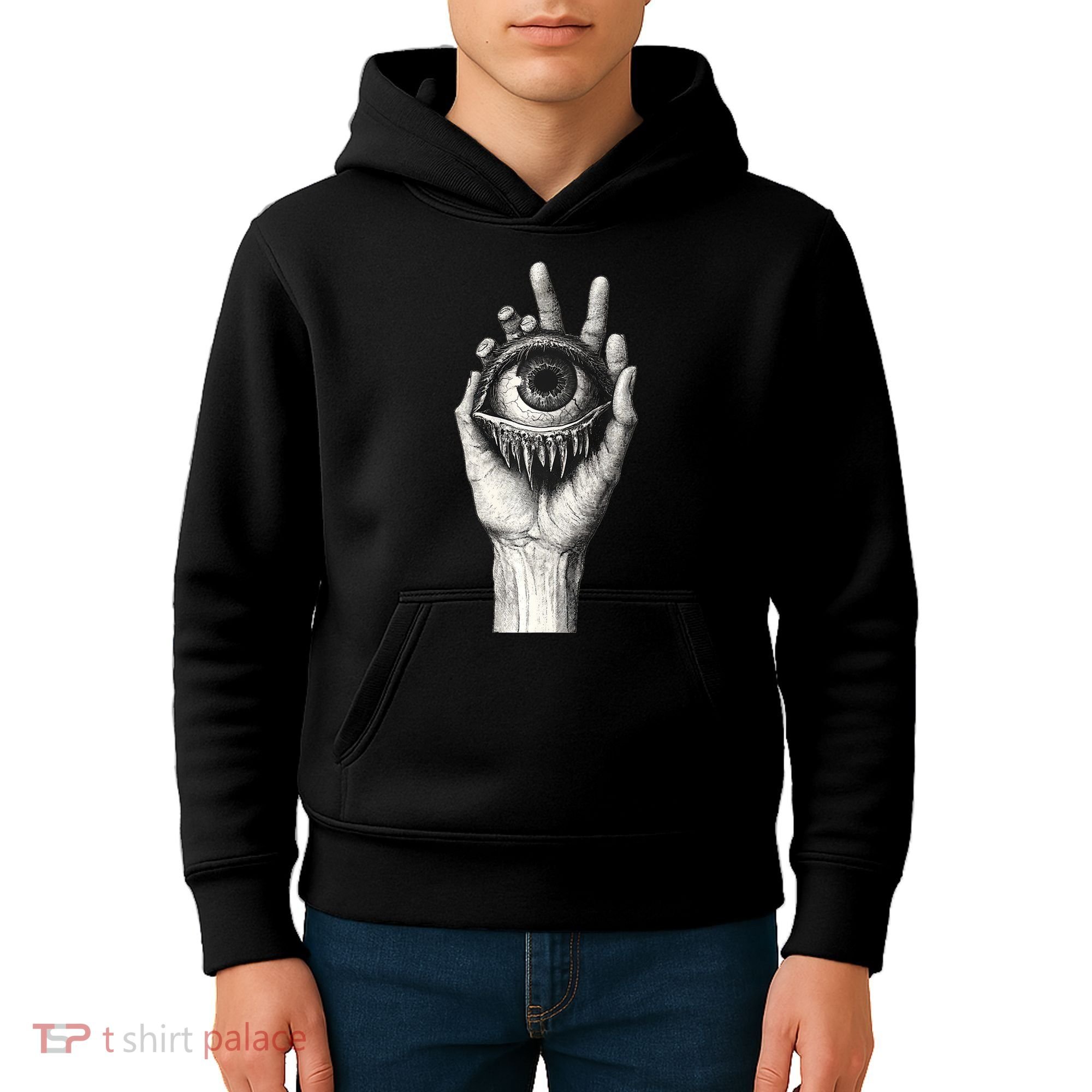 Obscure Visions Goth Alt Macabre Creepy Kids Hoodie