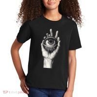 Obscure Visions Goth Alt Macabre Creepy Kids T-Shirt thumb 2