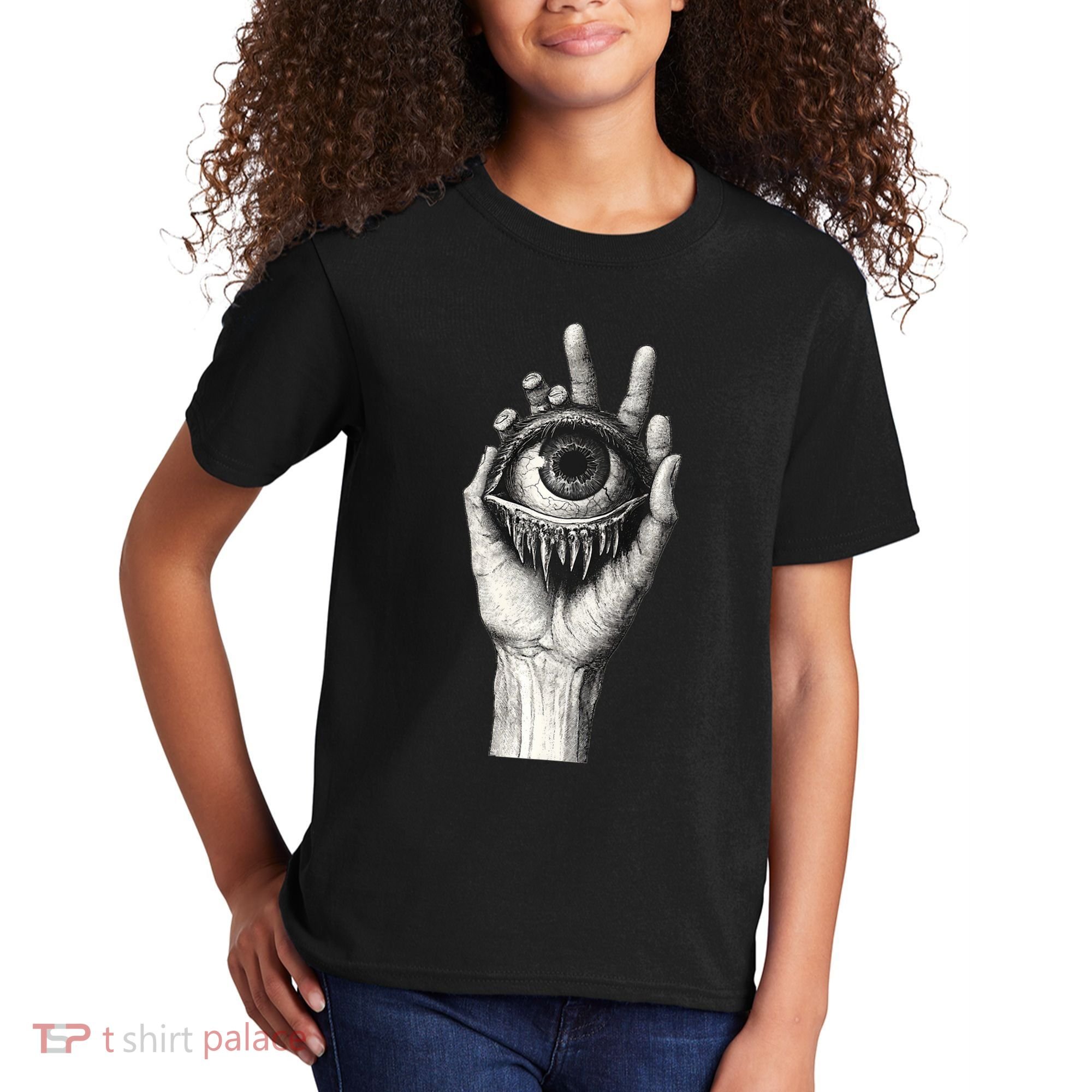 Obscure Visions Goth Alt Macabre Creepy Kids T-Shirt