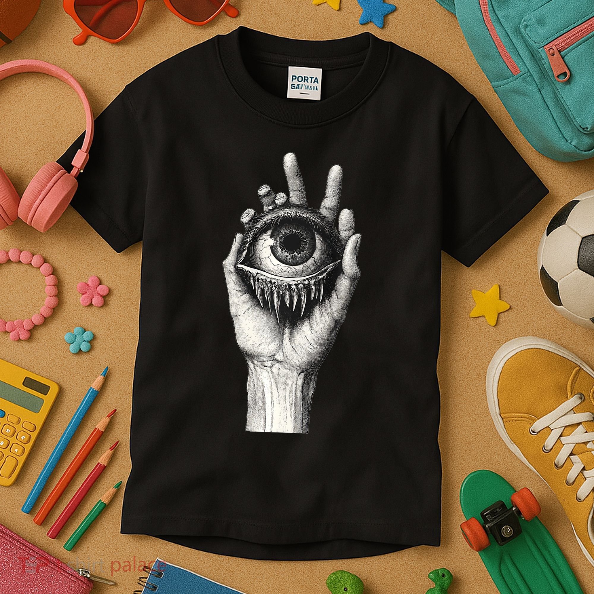 Obscure Visions Goth Alt Macabre Creepy Kids T-Shirt