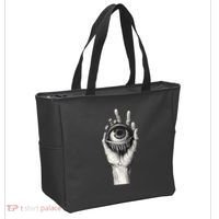 Obscure Visions Goth Alt Macabre Creepy Tote Bag thumb 2