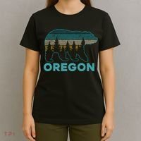 Oregon Vintage Grizzly Bear Nature Hiking Souvenir T-Shirt thumb 4