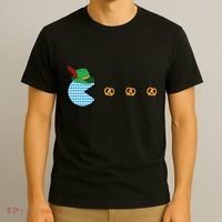Oktoberfest Video Game Eating Pretzels Retro Gamer T-Shirt thumb 3