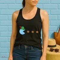 Oktoberfest Video Game Eating Pretzels Retro Gamer Women's Tank Top thumb 2