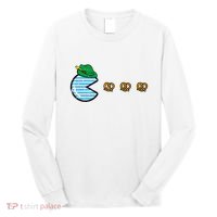 Oktoberfest Video Game Eating Pretzels Gamer Long Sleeve Shirt thumb 0