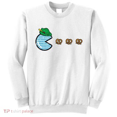 Oktoberfest Video Game Eating Pretzels Gamer Sweatshirt