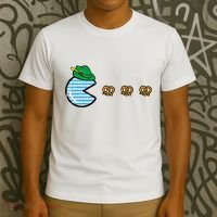 Oktoberfest Video Game Eating Pretzels Gamer T-Shirt thumb 3