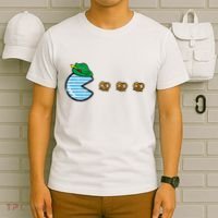 Oktoberfest Video Game Eating Pretzels Gamer T-Shirt thumb 6