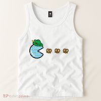 Oktoberfest Video Game Eating Pretzels Gamer Tank Top thumb 2