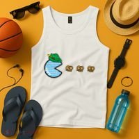 Oktoberfest Video Game Eating Pretzels Gamer Tank Top thumb 4