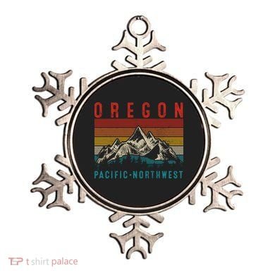Oregon Vintage Mountains Hiking Pacific Northwest Pnw Gift Funny Gift Ornament