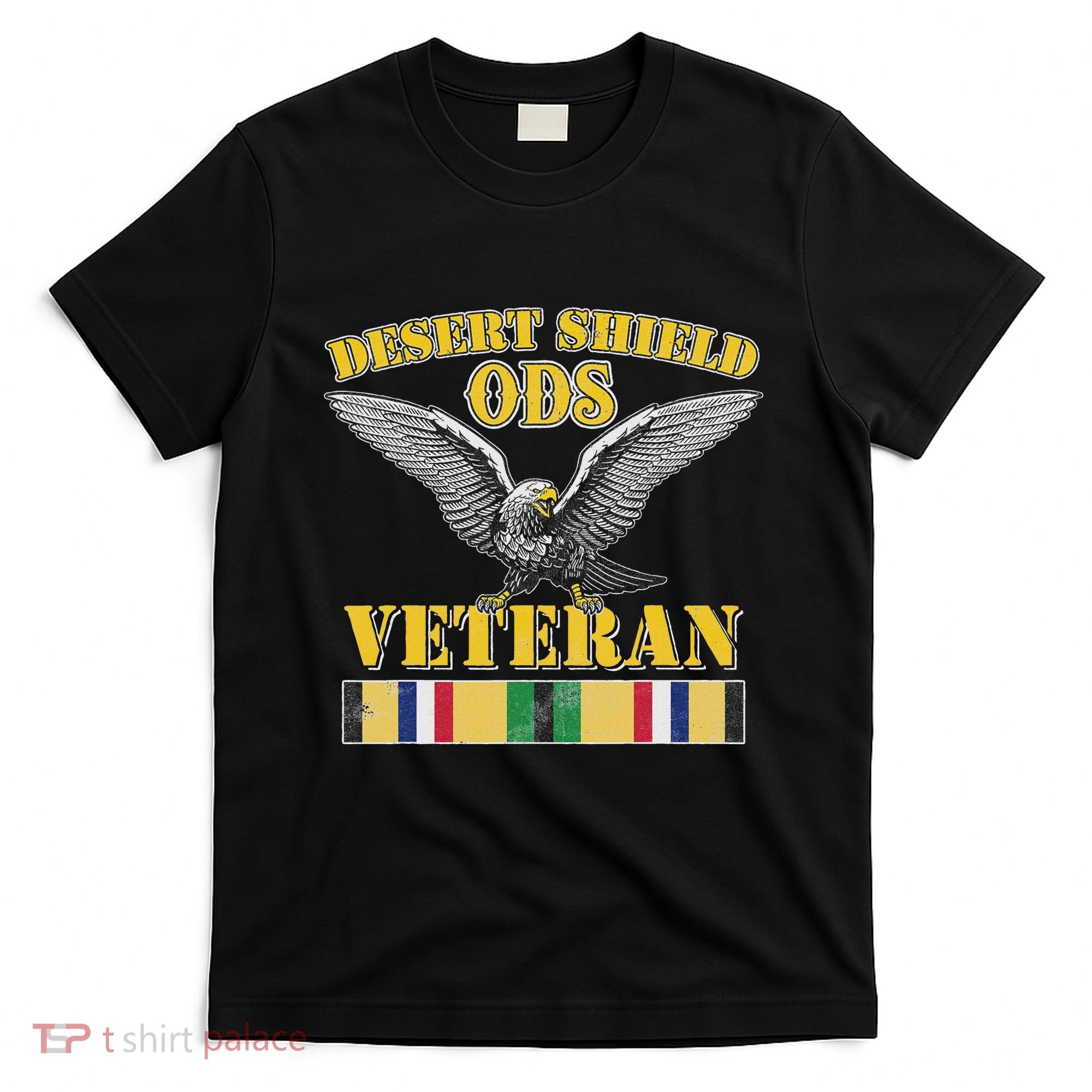 Ods Veteran Operation Desert Shield Ribbon Iraq Vintage T-Shirt
