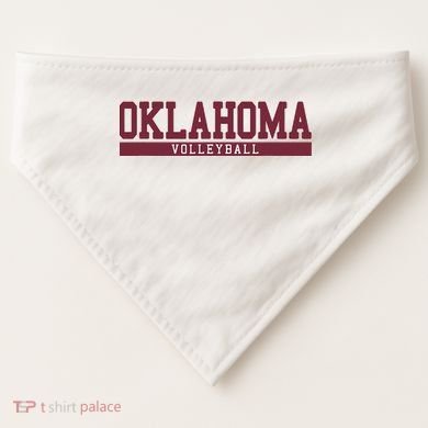 Oklahoma Volleyball USA-Made Doggie Bandana
