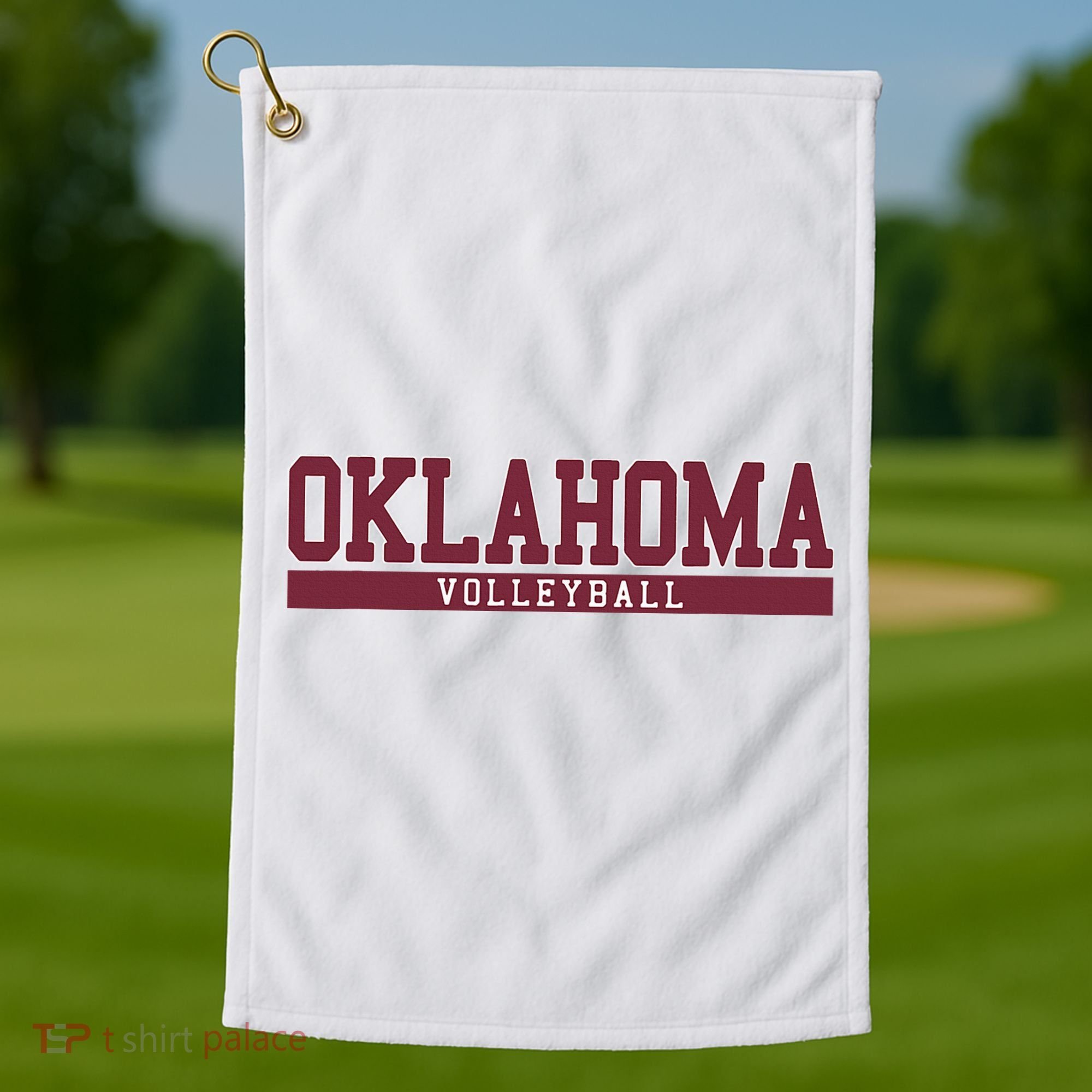Oklahoma Volleyball Golf Towel