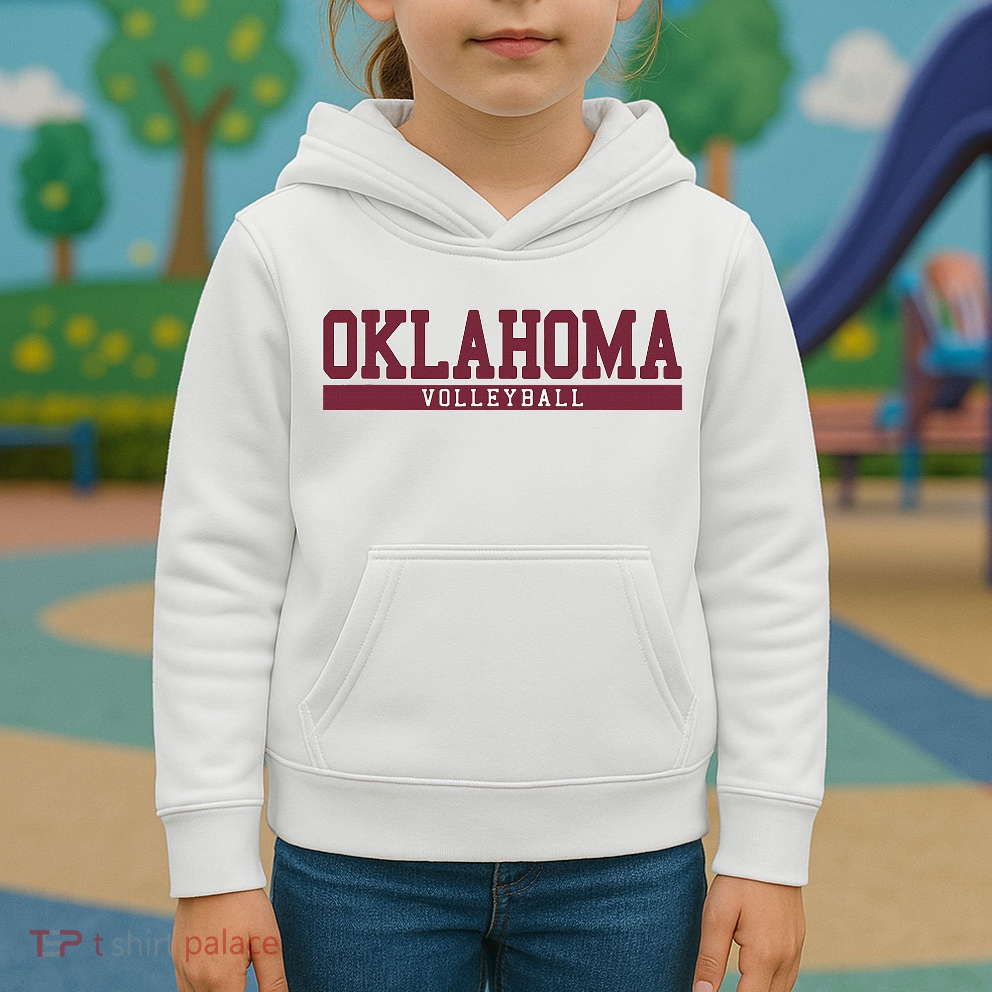 Oklahoma Volleyball Kids Hoodie