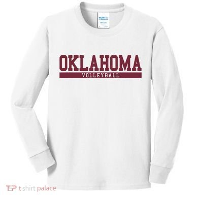 Oklahoma Volleyball Kids Long Sleeve Shirt