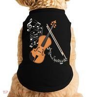 Orchestra Violin Player Gift Musical Instrument Violin Doggie Tank thumb 0
