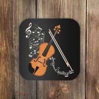 Orchestra Violin Player Gift Musical Instrument Violin Coaster thumb 0
