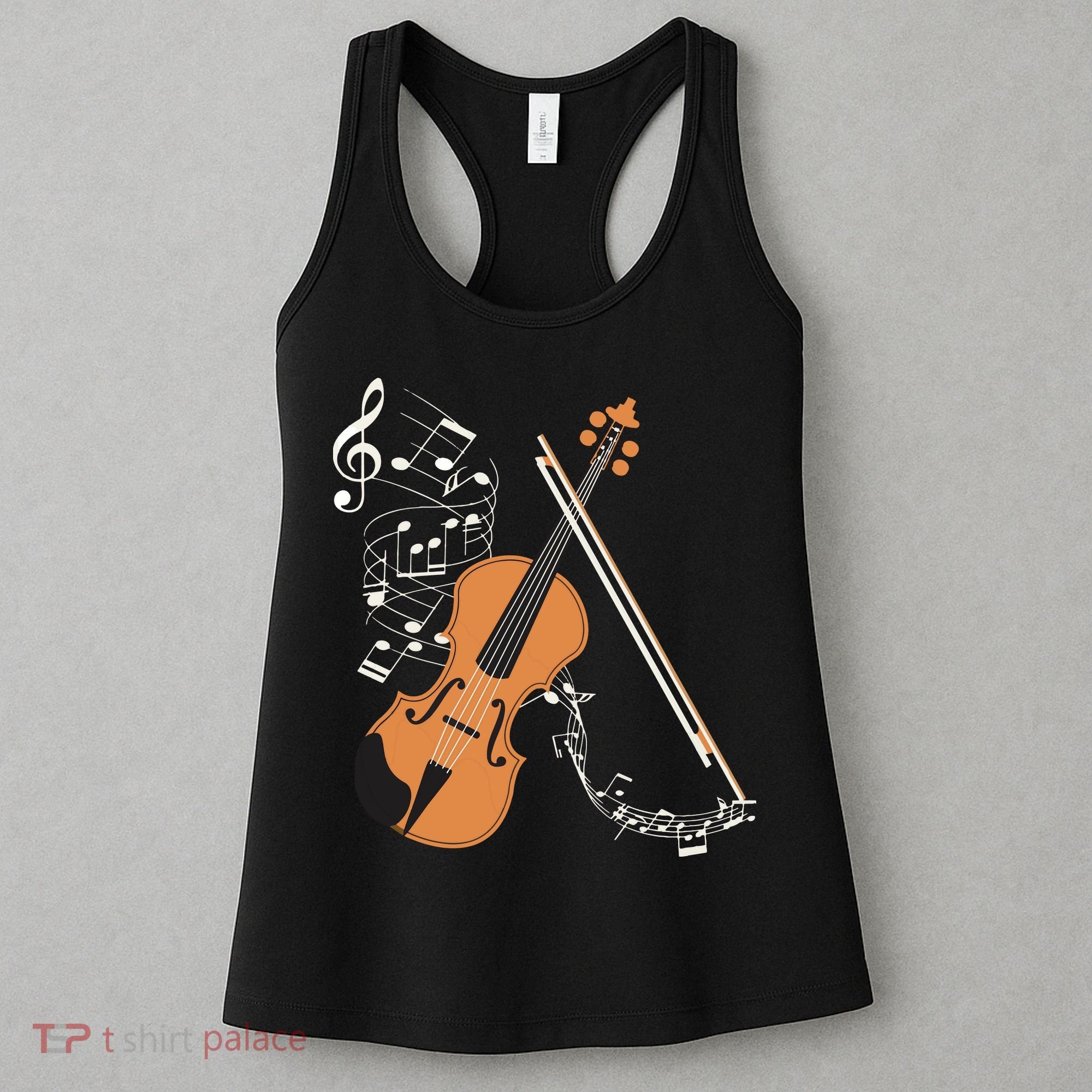Orchestra Violin Player Gift Musical Instrument Violin Women's Tank Top