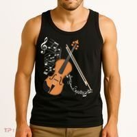 Orchestra Violin Player Gift Musical Instrument Violin Tank Top thumb 3