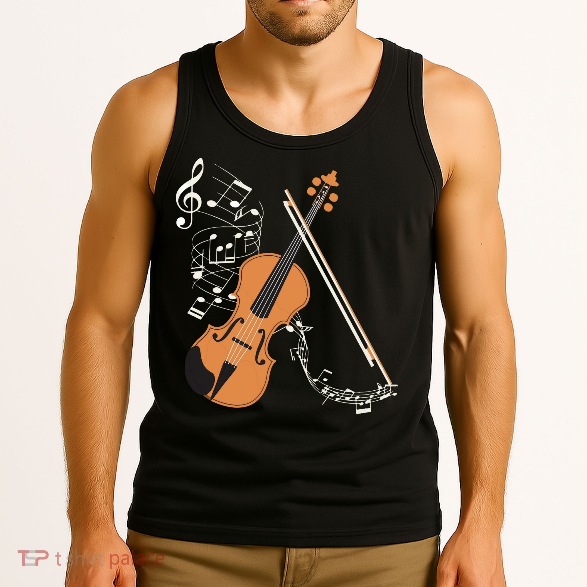 Orchestra Violin Player Gift Musical Instrument Violin Tank Top