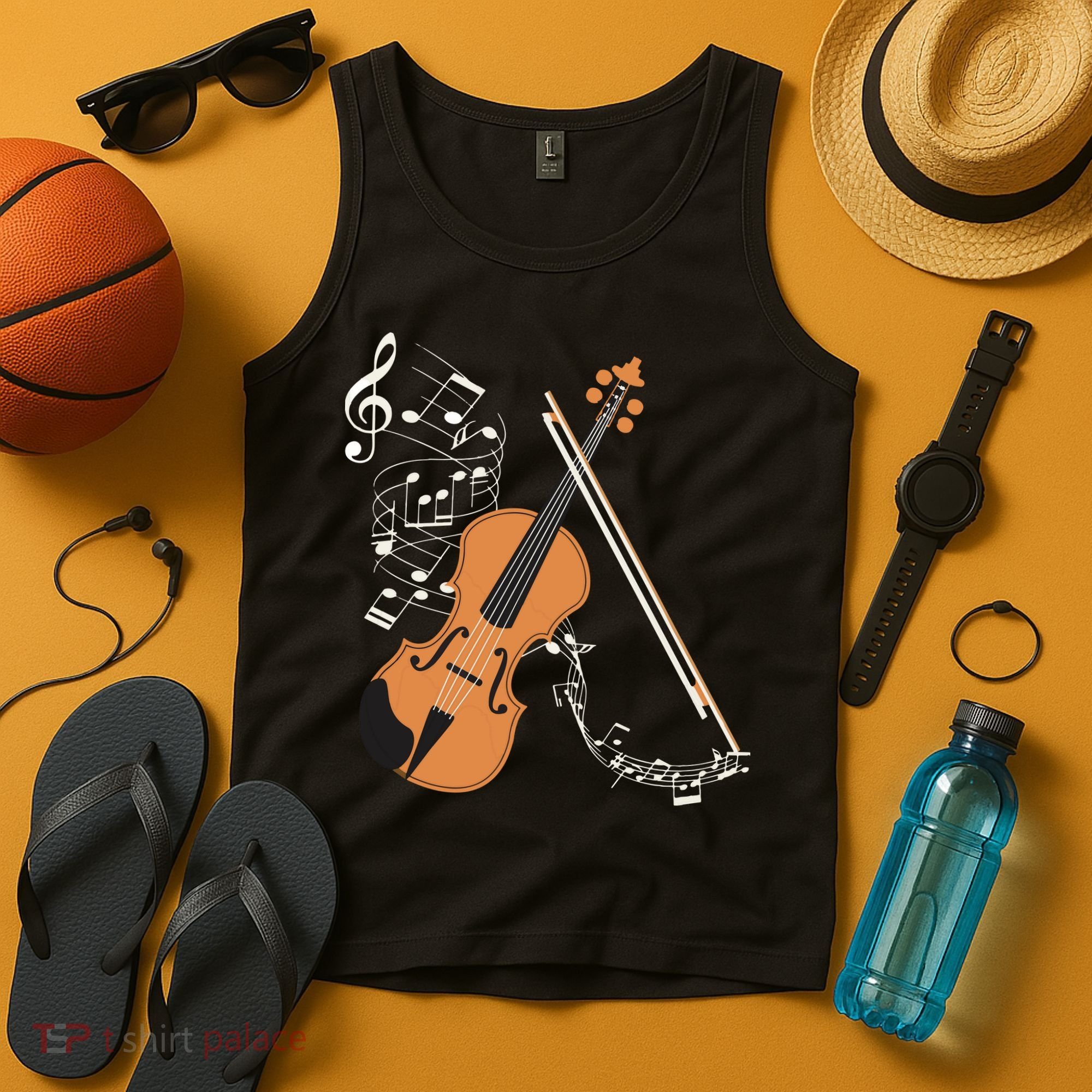 Orchestra Violin Player Gift Musical Instrument Violin Tank Top