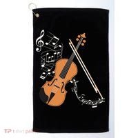 Orchestra Violin Player Gift Musical Instrument Violin Golf Towel thumb 0