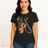 Orchestra Violin Player Gift Musical Instrument Violin Women's T-Shirt thumb 4