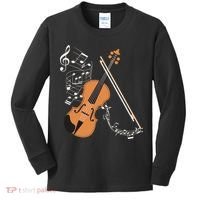 Orchestra Violin Player Gift Musical Instrument Violin Kids Long Sleeve Shirt thumb 0