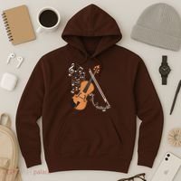 Orchestra Violin Player Gift Musical Instrument Violin Hoodie thumb 3